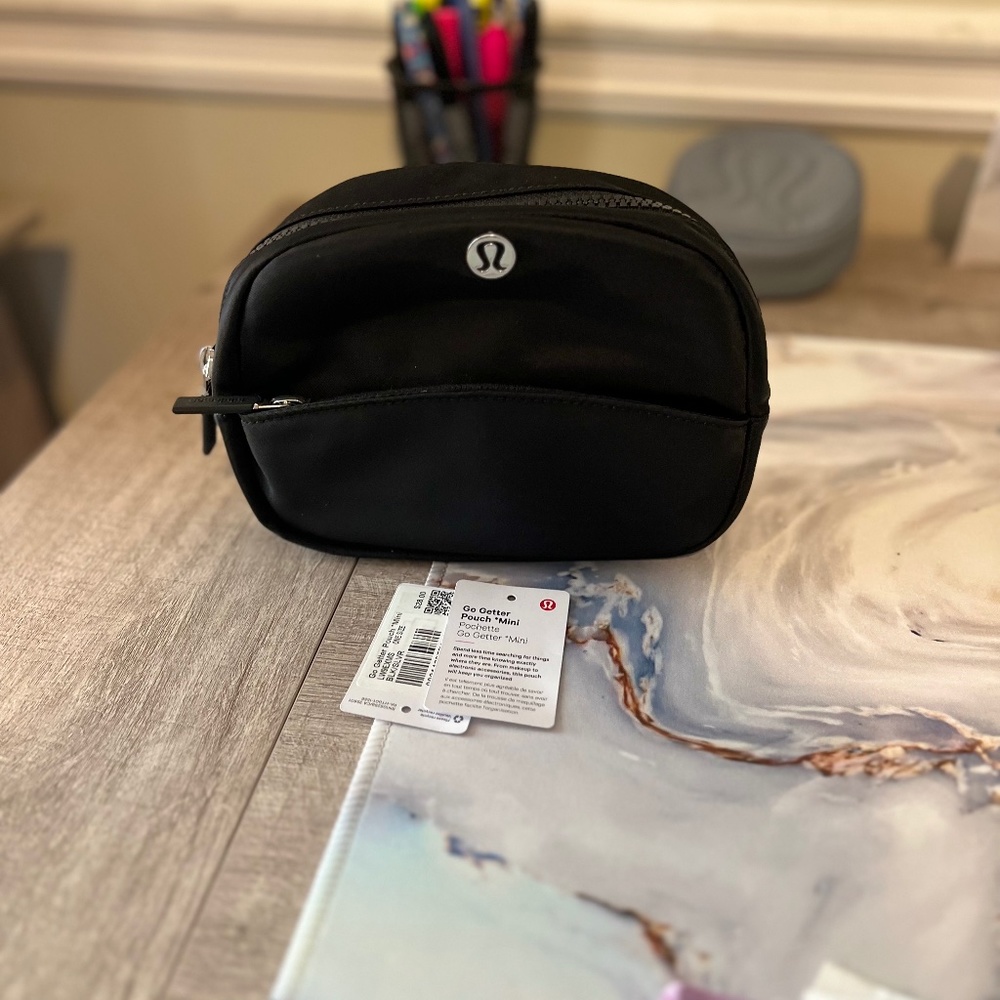 Lululemon mini go getter cosmetic bag , case, pouch  black